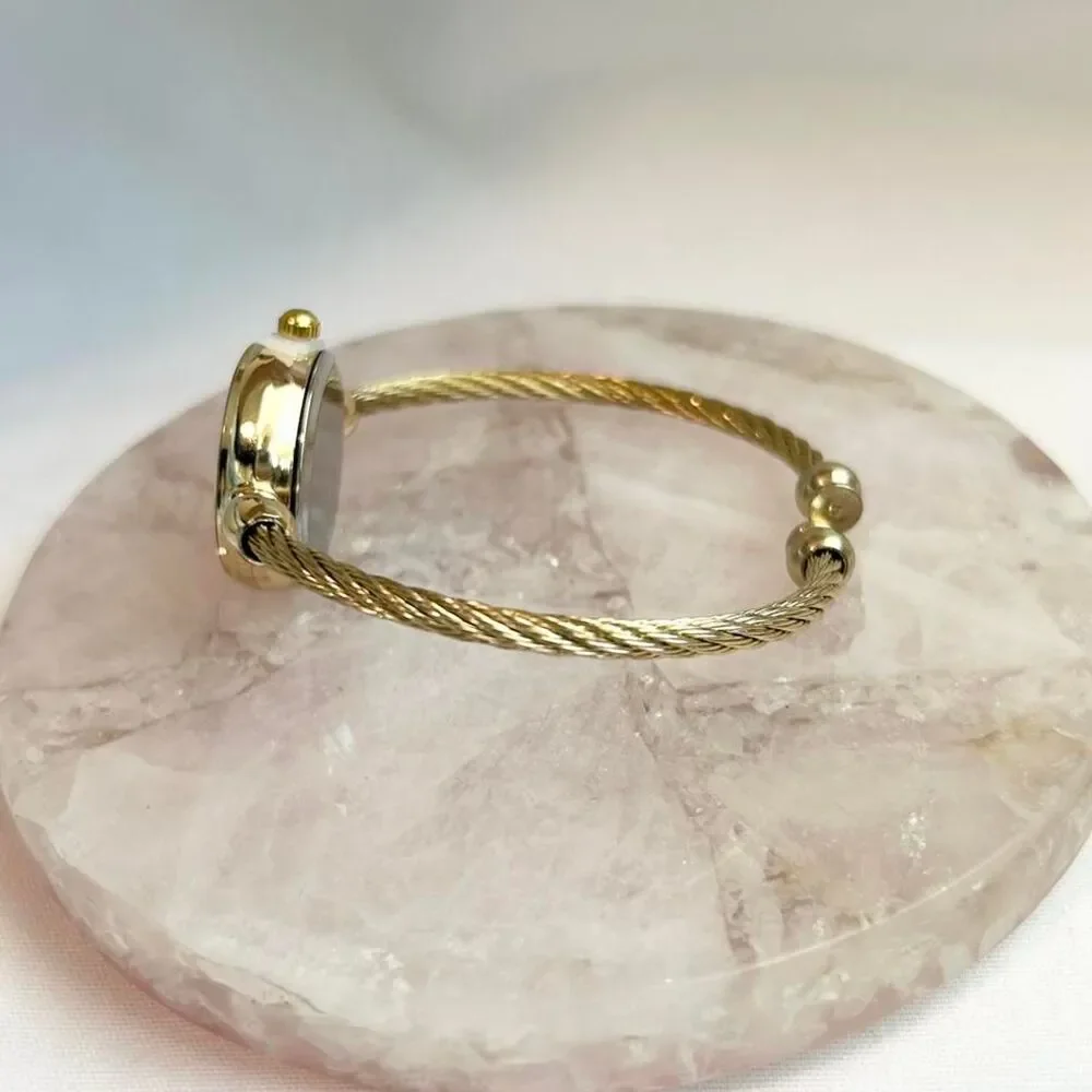Vintage Inspired Luxury Gold Tone Watch